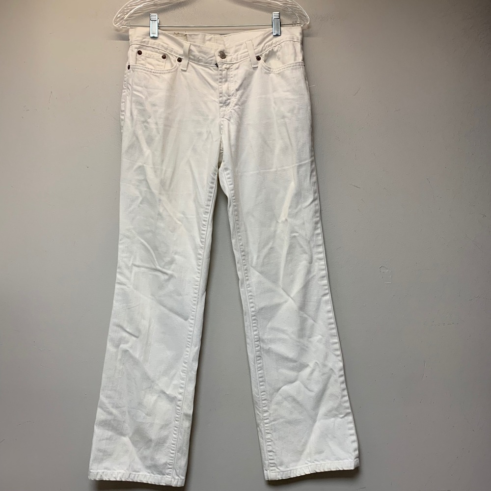 Lucky Brand Jeans Women 28 White Good Dungarees American Classic Straight Leg